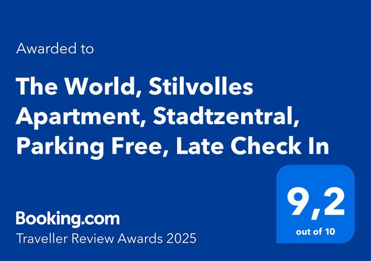 The World, Stilvolles Apartment, Stadtzentral, Parking Free, Late Check In Magdeburg Exterior photo